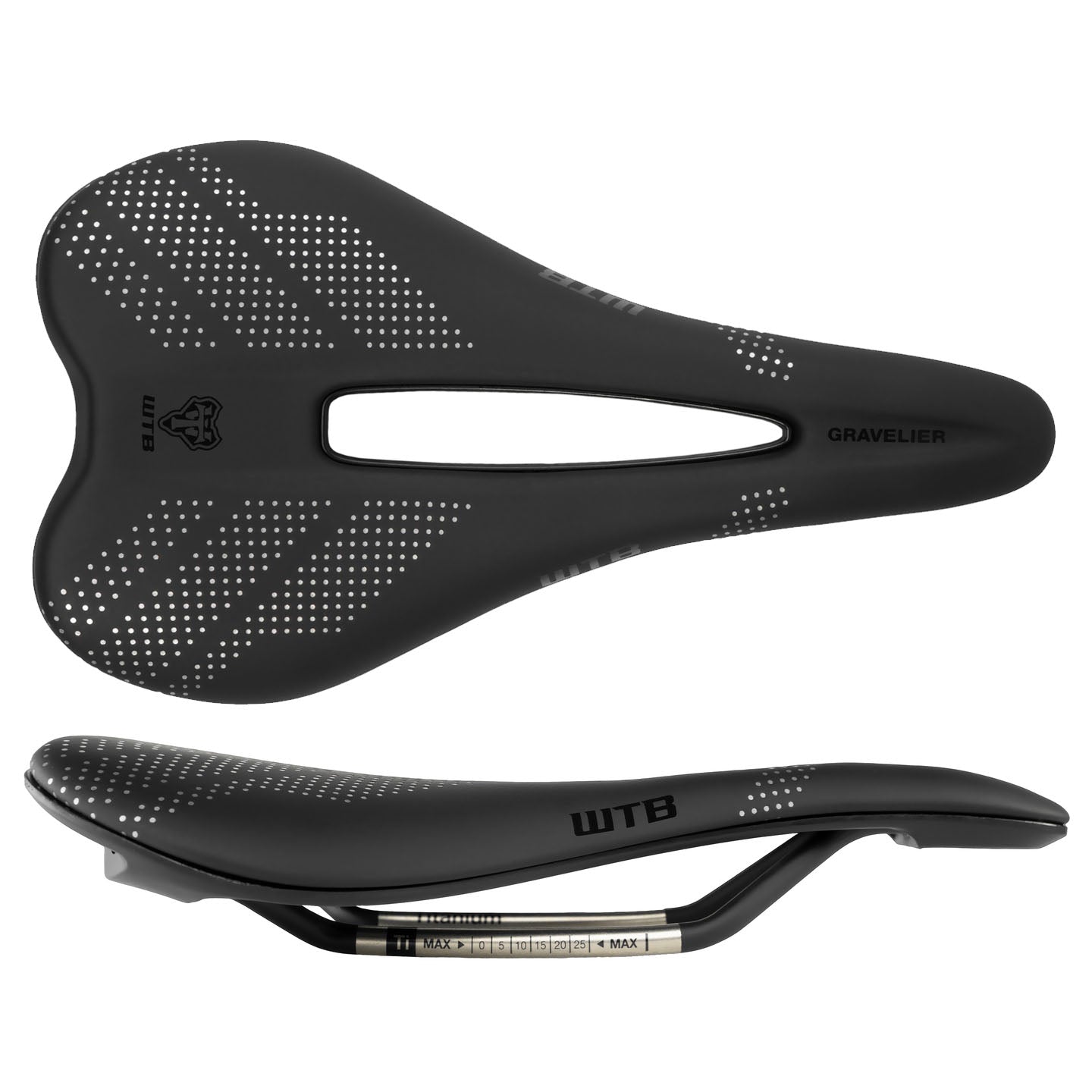 WTB Gravelier Gravel Saddle with Titanium Rails - Medium 142mm